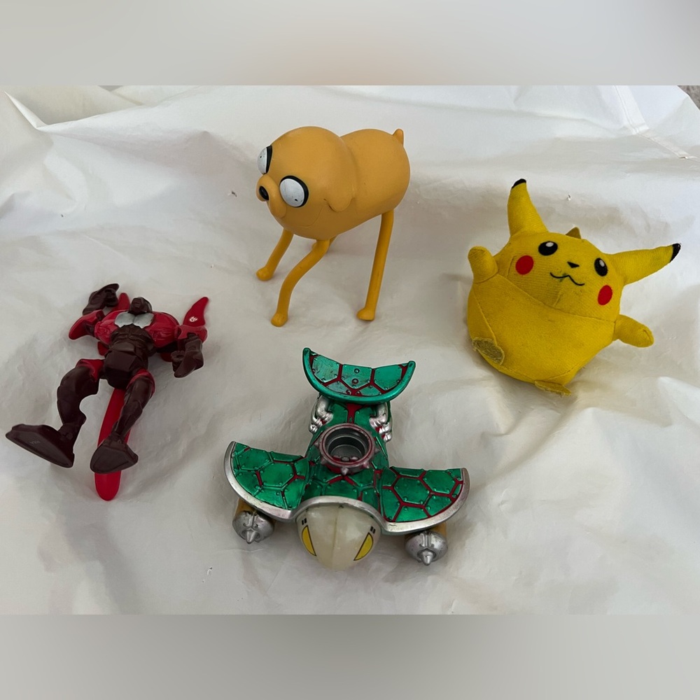 Toy Bundle Pikachu Plush Skylanders Clown Cruiser Bakugan DREADEON Jake the Dog